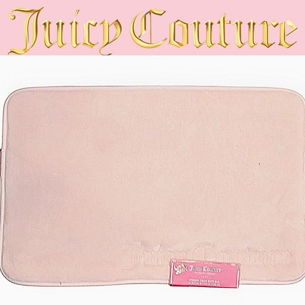 Juicy Couture Home Signature Logo  Memory Foam Bath Rug